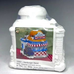 Christmas village Joe’s Hamburger Stand Holiday Time Creative Crafts Englewood